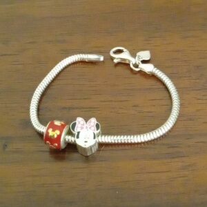 Disney charm bracelet Mickey Minnie